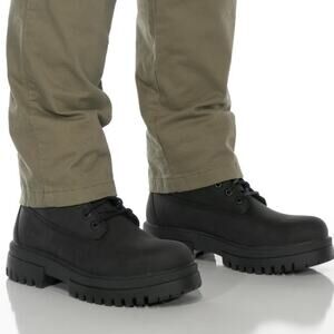 Timberland Mens 7 Black Arbor Road Mid Lace Work Boots Leather Waterproof LB6-17